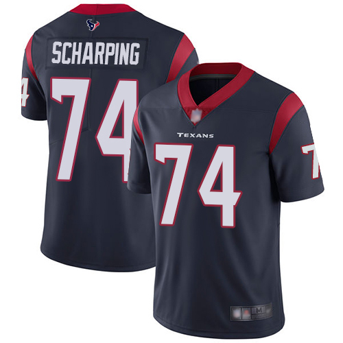 Houston Texans Limited Navy Blue Men Max Scharping Home Jersey NFL Football #74 Vapor Untouchable->youth nfl jersey->Youth Jersey